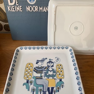Vintage Dutch Mosa Stoneware Set 1960s Jef Schijns for Mosa Maastricht Hors d&#39;Oeuvres plate