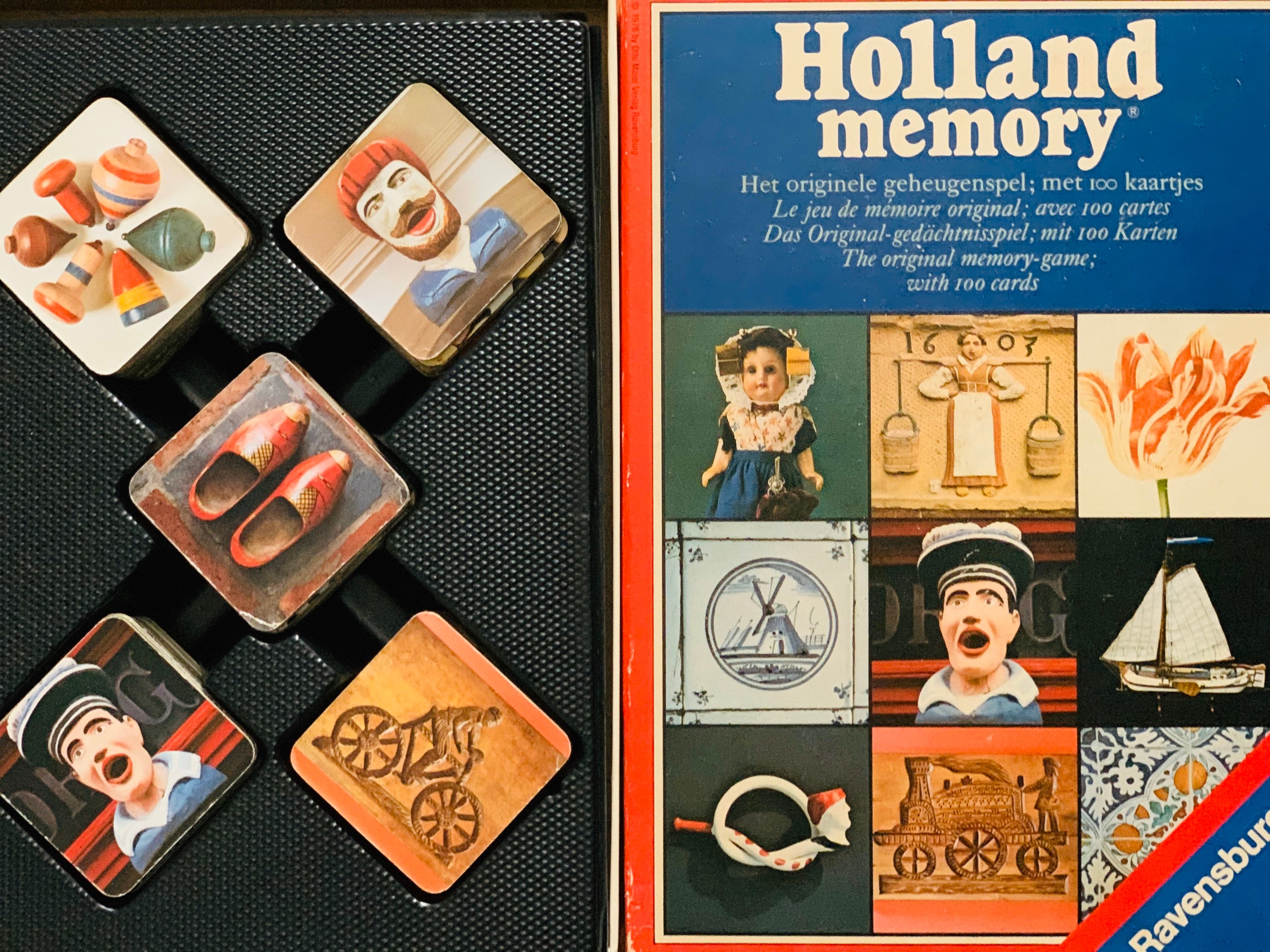 Games & Puzzles 1976s Complete Holland memory game by Ravensburger with typical Dutch things