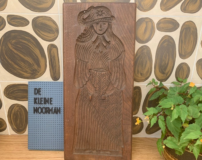 Vintage Wooden Speculoos Speculaas Cookie Mold Etsy