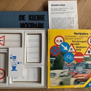 vintage Ravensburger Traffic Signs Memory Game 1975