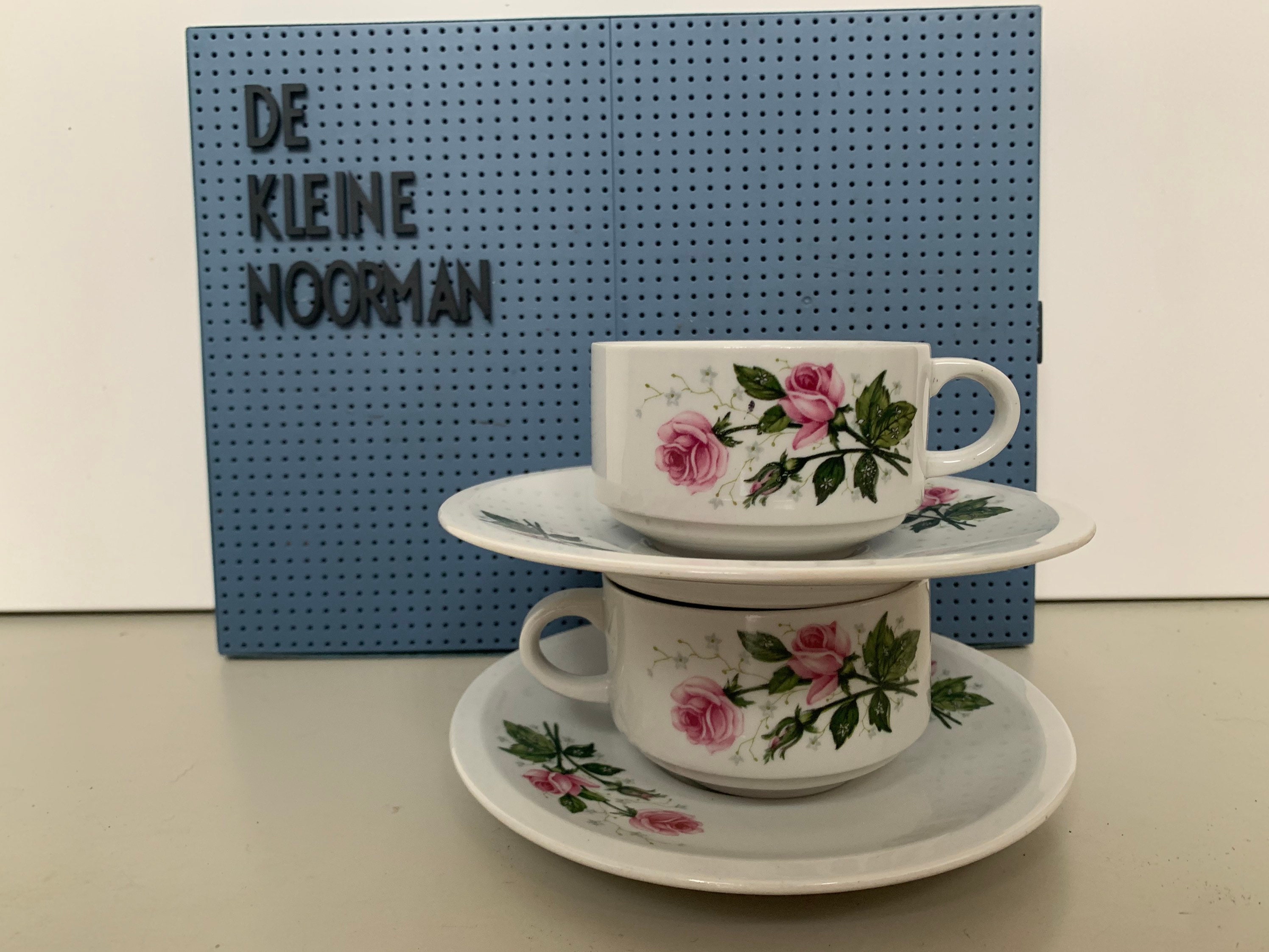 Set Van 2 Villeroy & Boch- Vintage Koffiebloesem,koffietak Kop