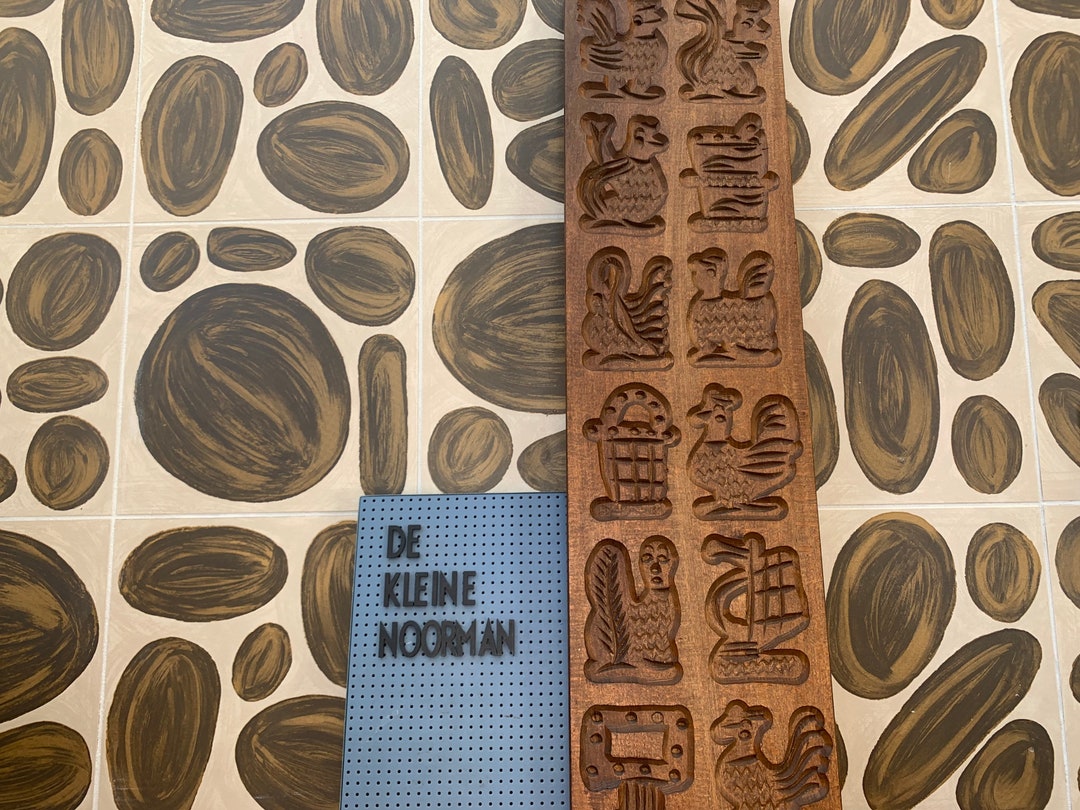 Vintage Wooden Speculoos Speculaas Cookie Mold Etsy