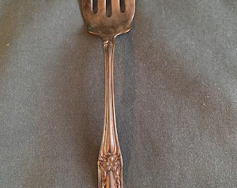 Crown Silver Co Silver Plate Meat Serving Fork - 1919 Arlington Pattern - Vintage