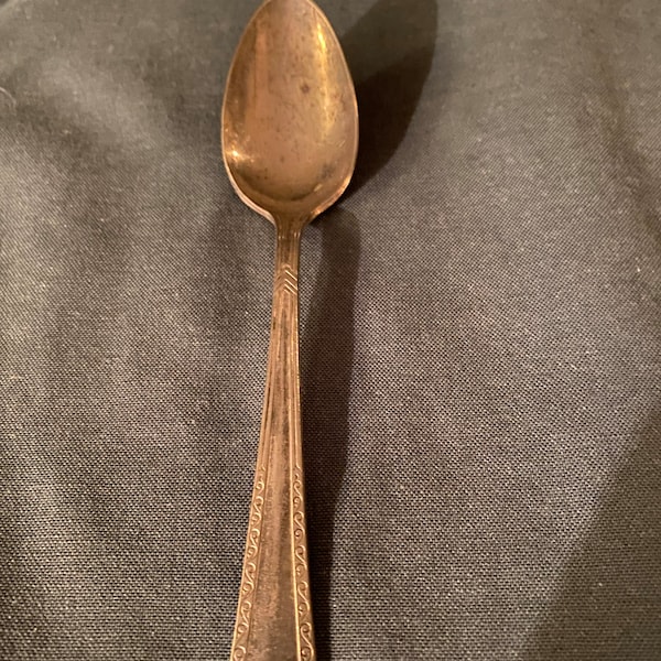 National Silver Co Silver Plate Teaspoon - Twelve Pattern - Vintage