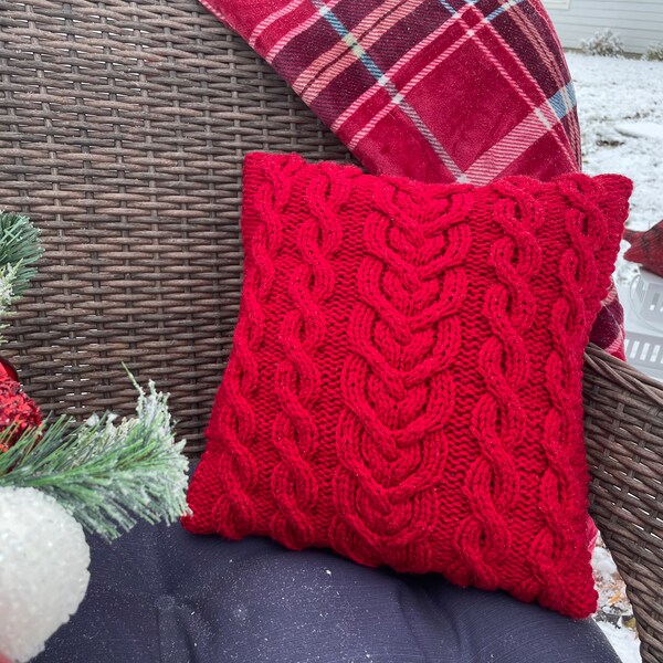 Knit Pillow Cover Etsy