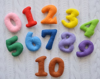 Felt Number Magnets: Educational Toddler Toy for Homeschool