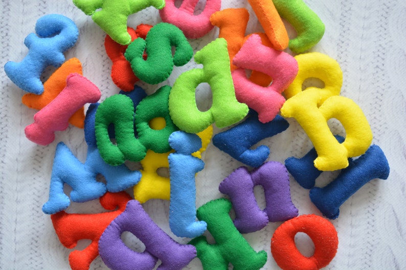 Felt Lower Case Alphabet Letters Educational Toddler Etsy