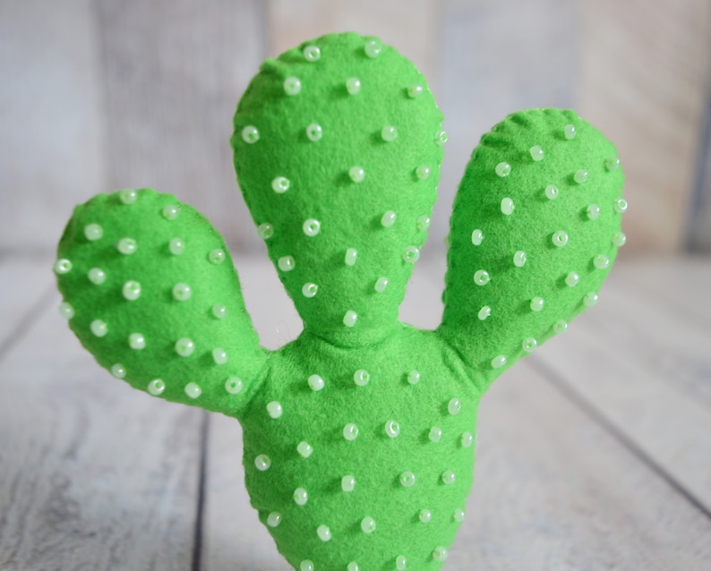 Felt Stuffed Cactus Toy Succulent Décor Toddler Gift Baby Etsy