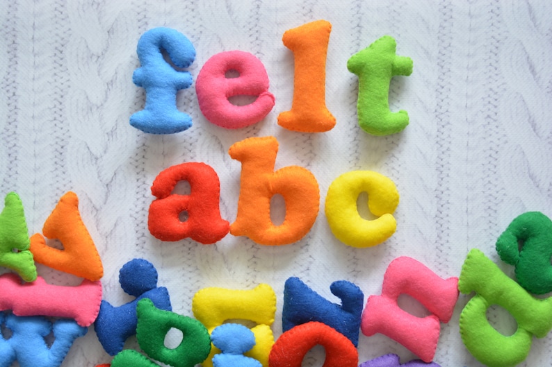 Felt Lower Case Alphabet Letters Educational Toddler Etsy