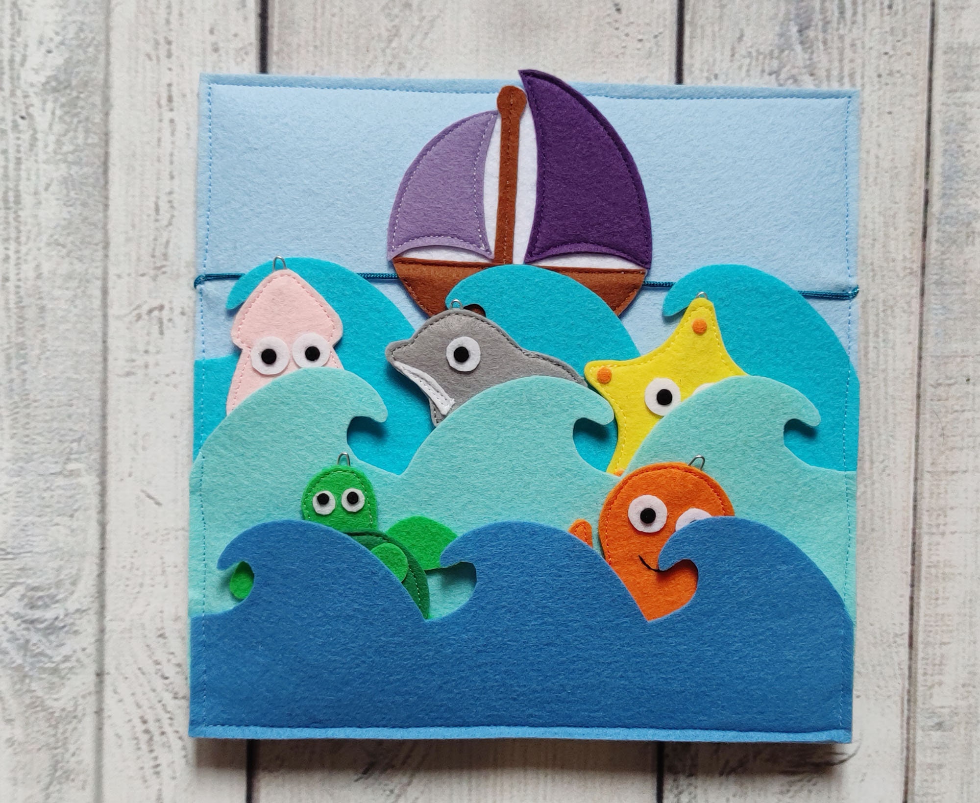 Felt Quiet Book Page: Magnetic Fishing Montessori Toy - Etsy
