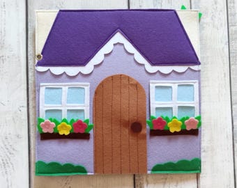 Felt Quiet Book: Montessori Activity Toy for Toddlers (1-4 Years)