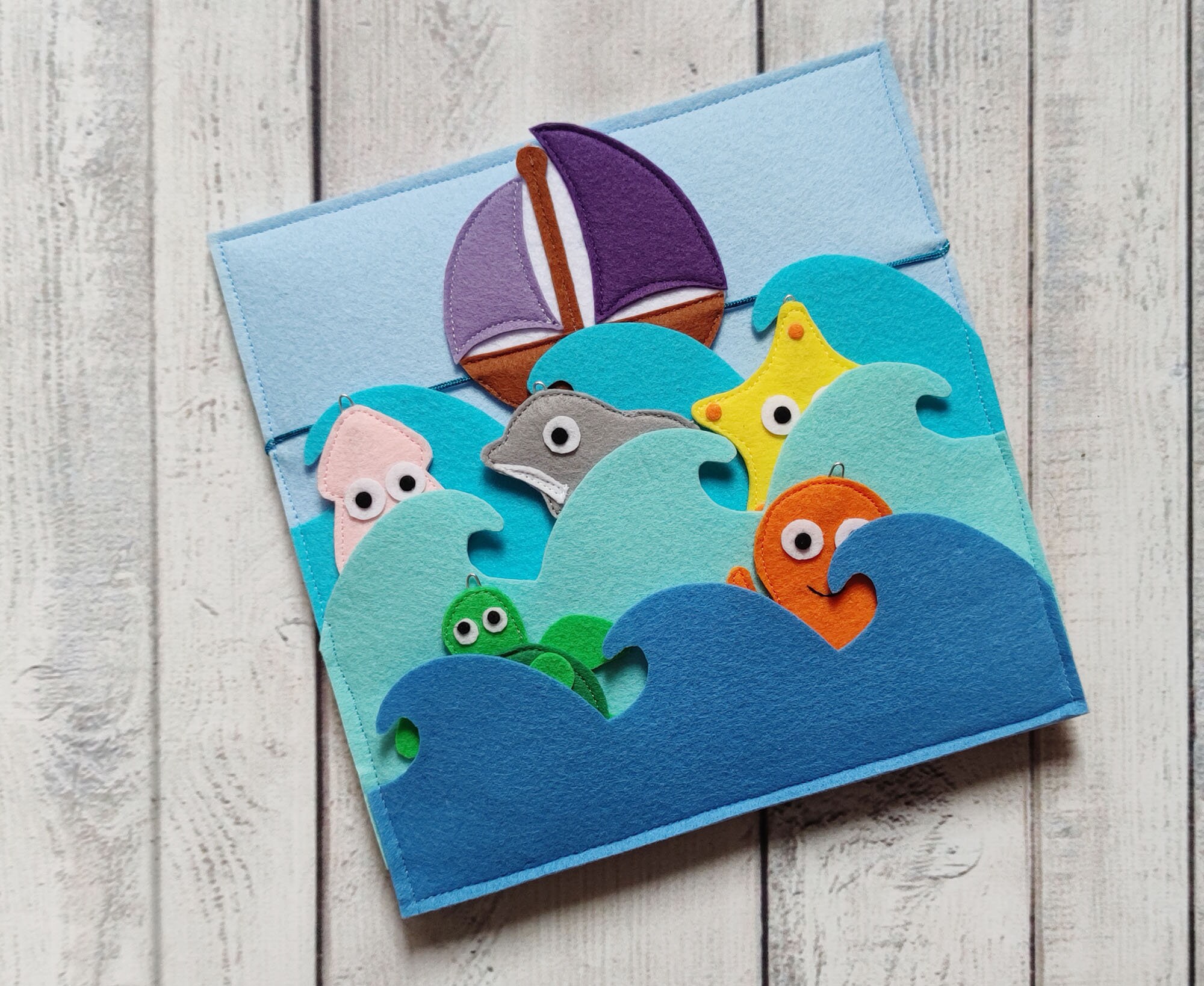 Felt Quiet Book Page: Magnetic Fishing Montessori Toy - Etsy