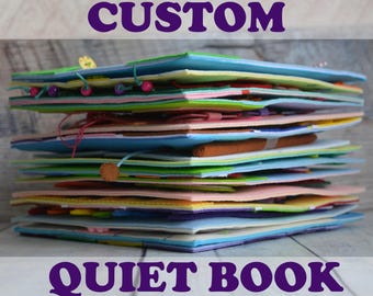 Custom quiet book baby Felt toddler busy book Montessori fabric activity book 1-4 years