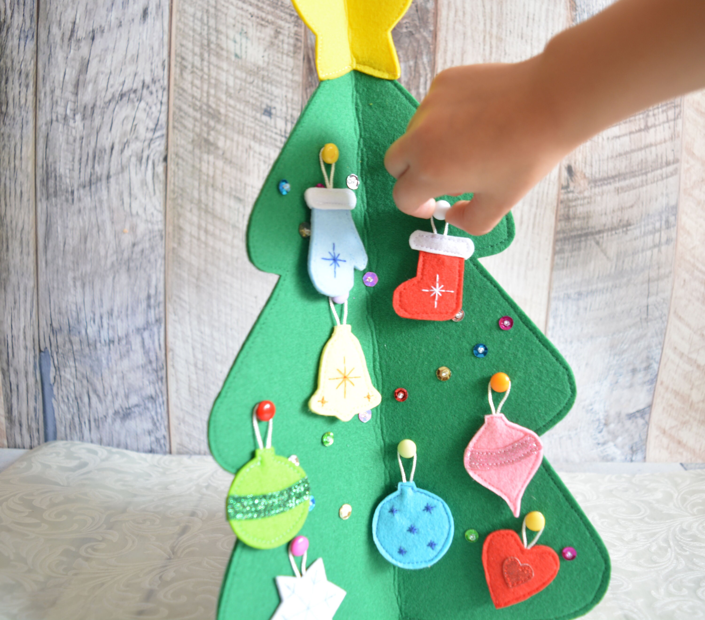 Felt Christmas Tree Advent Calendar Pocket Countdown Christmas | Etsy