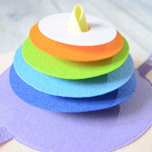 Stocking ring quiet book page Felt Montessori baby activity Toddler busy bookpage One page 1-4 year
