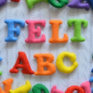 Felt Alphabet Letters: Montessori Learning Toy with Magnets