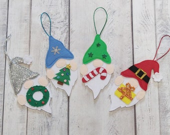 Felt Christmas Gnome Ornament: Handmade Scandinavian Decor