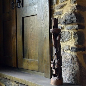 Carved Wooden figurine Old man