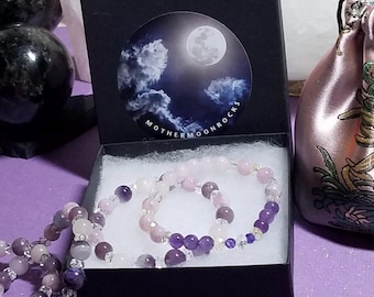 Cancer Support, Custom Crystal Bracelet, Healing Gift, The Gift of Hope and Love