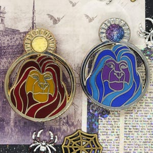 Fantasy König der Löwen Ring Pin