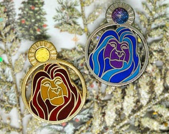 Pin de doble anillo del Rey León Fantasía
