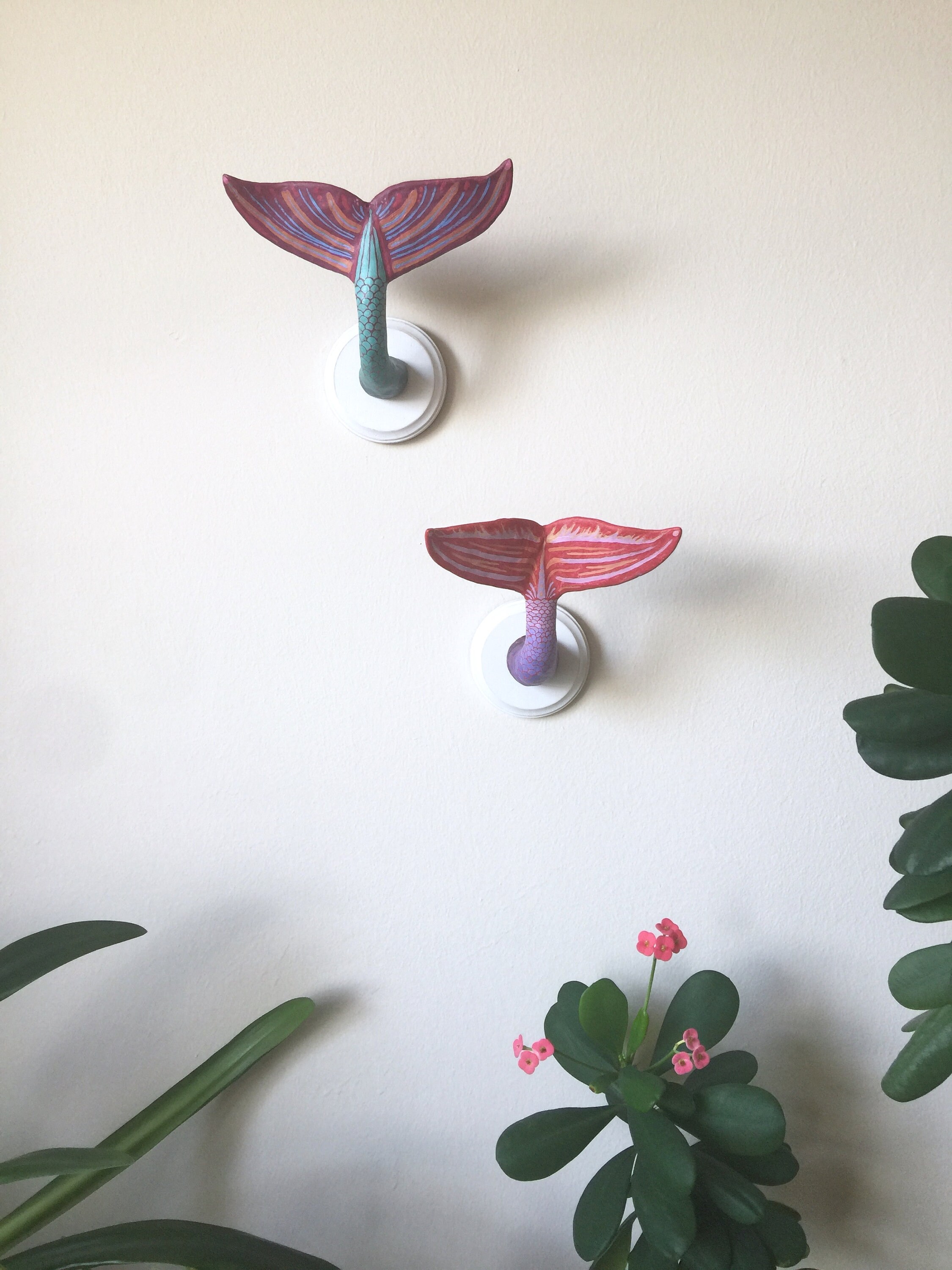 Fantasy Mermaid Tail-- Mermaid Art-- Beach House Decoration-- Whale ...