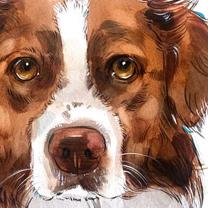 Custom Pet Portrait, Original Watercolor Painting, Personalized Art