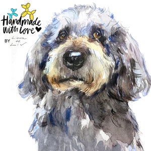 Individuelles Handgemaltes Aquarell Portrait vom Foto | Original Kunstwerk auf Papier | Haustier, Paar, Familien Geschenk | Digitale Dateioption verfügbar