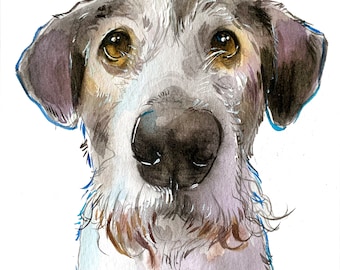 Pet Portrait, realistic portrait, custom painting,  pet memorial