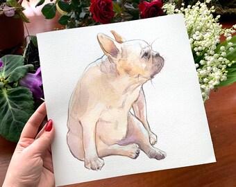 Druckbares benutzerdefiniertes Porträt | Hand gezeichnet DIGITAL Download | Personalisiertes Kunstwerk vom Foto | Haustier, Paar, Familien Geschenk A4 Nicht AI