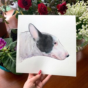 Custom Pet Portrait Watercolor, custom dog portrait, pet memorial, painted pet portrait, custom dog art, personalized pet portrait