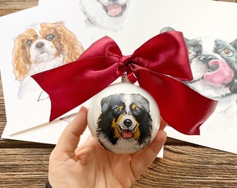 Personalized ornament , Custom pet ornament, Memorial pet ornament, Dog Ornament personalized, Painted by hand