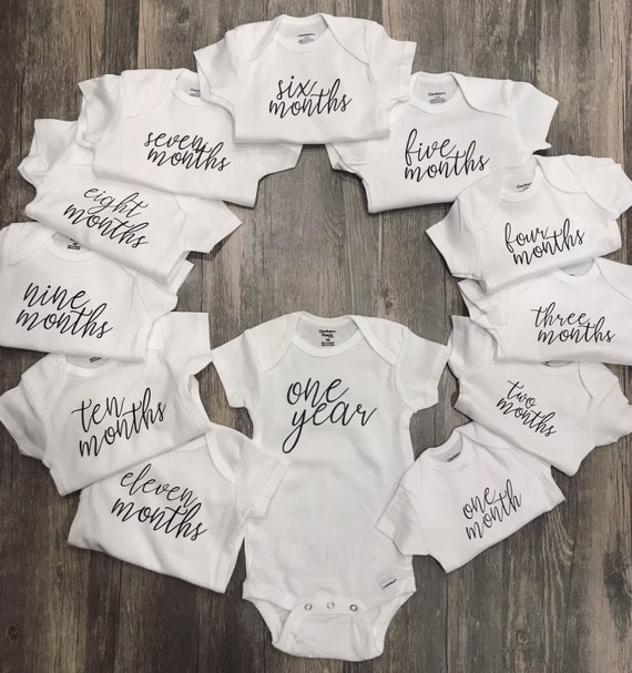 first 12 month onesies