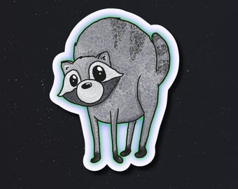 3" jimothy sticker, cryptid sticker, raccoon sticker,  mothman, jimothies