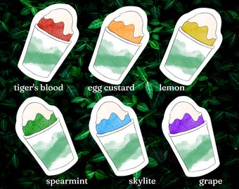 3" Snowball Sticker / Baltimore Sticker / Dessert Sticker / Cute Sticker / Maryland Sticker / Egg Custard / the weird emporium