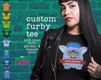 Custom Furby shirt/ Furby tshirt/ Furby Christmas shirt/ Gift for Him / Gifts for Her / the weird emporium