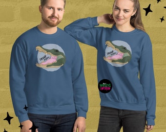 Swamp Puppy Sweatshirt, Cute Sweatshirt , Alligator Sweatshirt, Gators sweatshirt, crew neck sweatshirt