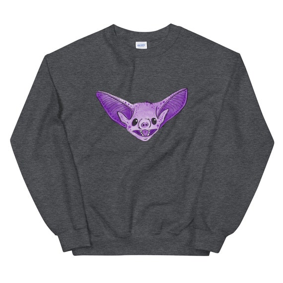 Purple Bat Sweatshirt Bat Sweater 