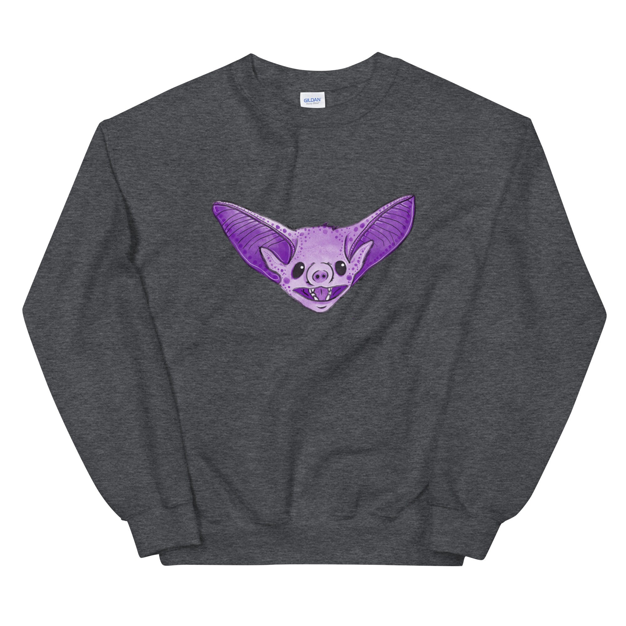 Purple Bat Sweatshirt Bat Sweater 