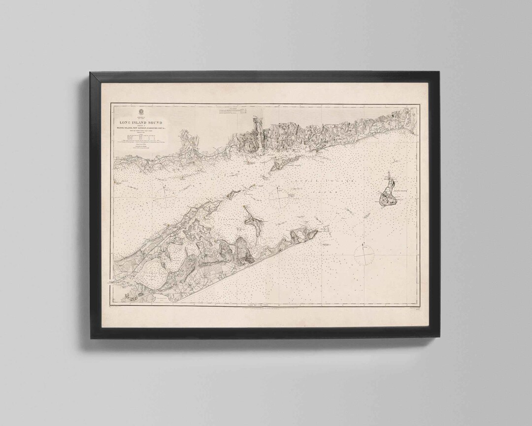 Long Island Sound | Nautical Chart Number 2754 - Etsy