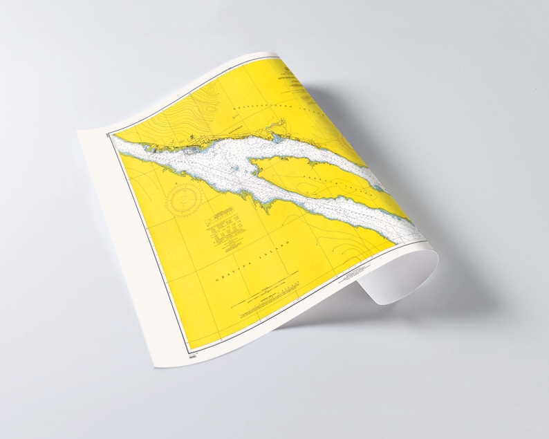 Ketchikan, Alaska Old Map of Ketchikan Print Alaska Harbor, Ketchikan Harbour, Pennock Island