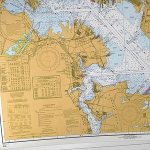 Baltimore Harbor | Old Map of Baltimore – Print – Inner Harbour ...
