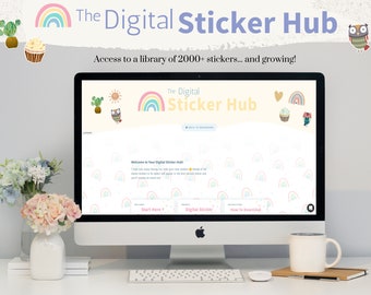 The Digital Sticker Hub, Digital Stickers, Digital Planner Stickers, Digital Notebook Stickers, iPad, Goodnotes, Noteshelf, Xodo
