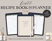 Recipe Book Digital, Recipe Planner Digital, Baking Organizer, Cooking Planner Digital, Recipe Cards, Recipe Journal for Goodnotes