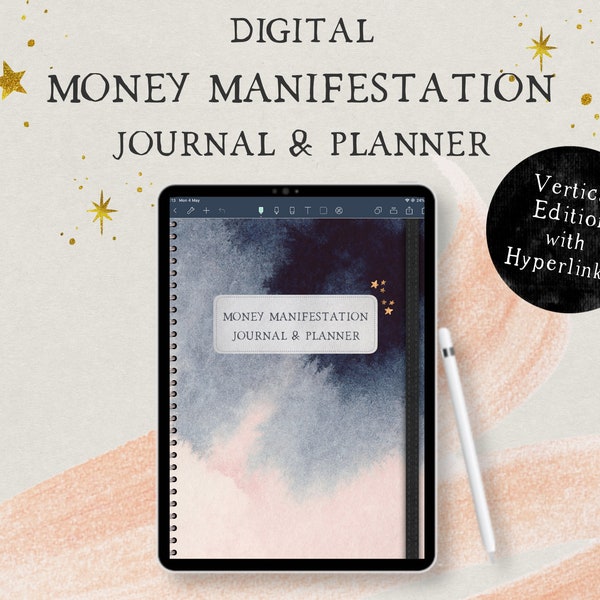 Digital Money Manifestation Planner & Journal, Law of Attraction Planner, Abundance, Self-Love, Money Mindset, Noteshelf, Goodnotes