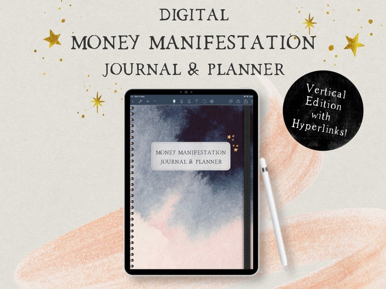 Digital Money Manifestation Planner & Journal, Law of Attraction Planner, Abundance, Self-Love, Money Mindset, Noteshelf, Goodnotes image 1
