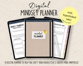 Digital Mindset Planner, Mindset Shift, Perspective, Gratitude, Affirmations, Fixed & Growth Mindset, Goodnotes, Noteshelf, Notability