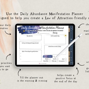 Digital Money Manifestation Planner & Journal, Law of Attraction Planner, Abundance, Self-Love, Money Mindset, Noteshelf, Goodnotes image 9