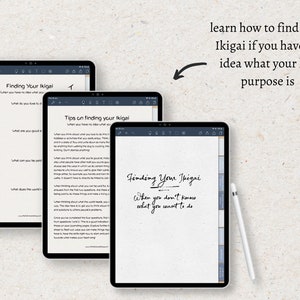Digital Ikigai Planner, Japanese Planner, Find Your Life Purpose, Goal Setting, Career Planner, Goodnotes, Notability image 3