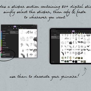 OneNote Planner, Digital Grimoire Journal, Witch Planner, Tarot Journal, Spell Book, Spell Kit, Witchcraft Kit, Book of Shadows OneNote image 8